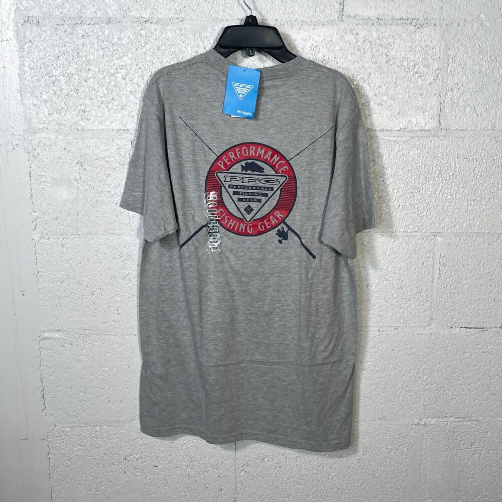 Columbia Men's Oro Short Sleeve Graphic T-Shirt - Grey Heather medium